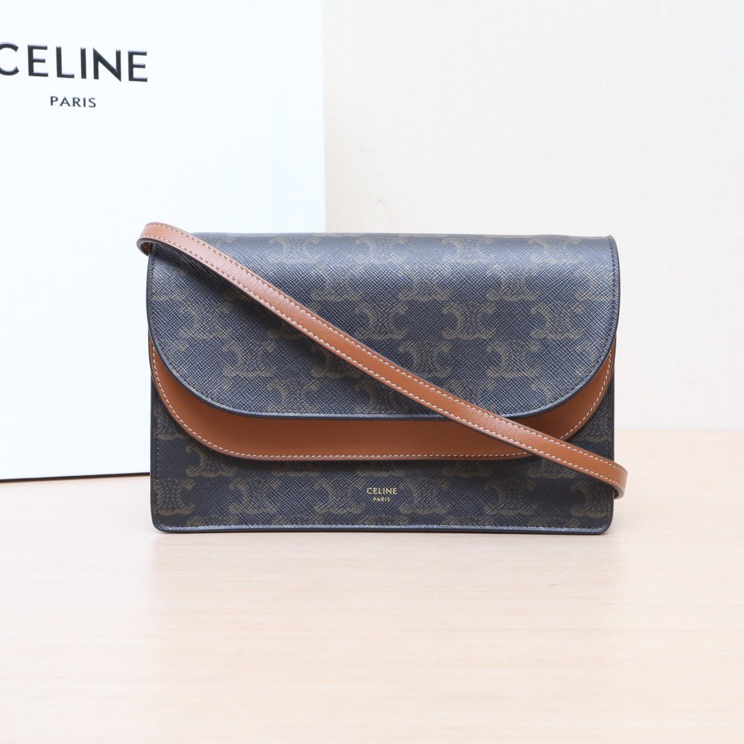 99新 Celine/思琳 单肩包 标志印花 信封包 P205116976