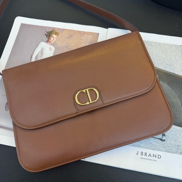 95新 DIOR/迪奥 大麦中古/dior中古金棕色腋下包/