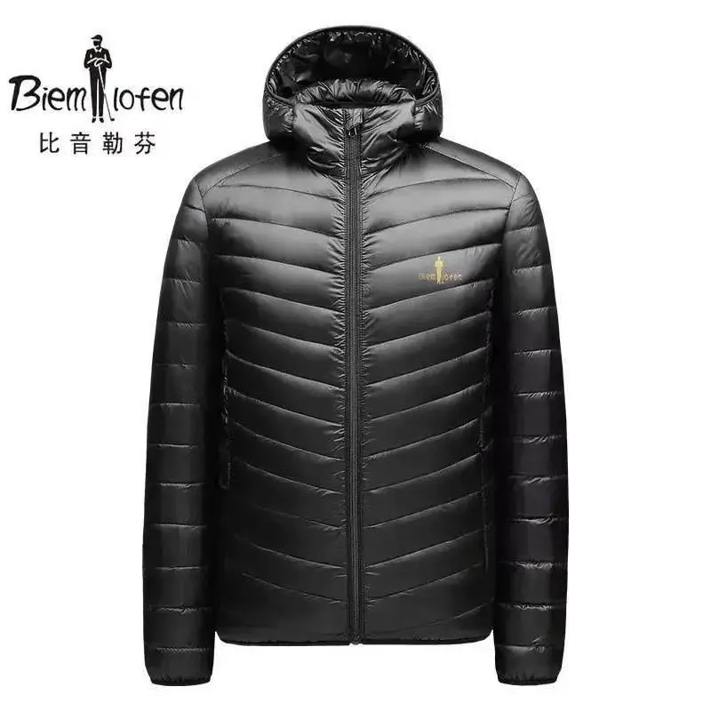 比喑正品羽绒服金标2025秋冬新款轻薄保暖商务休闲时尚外套棉服