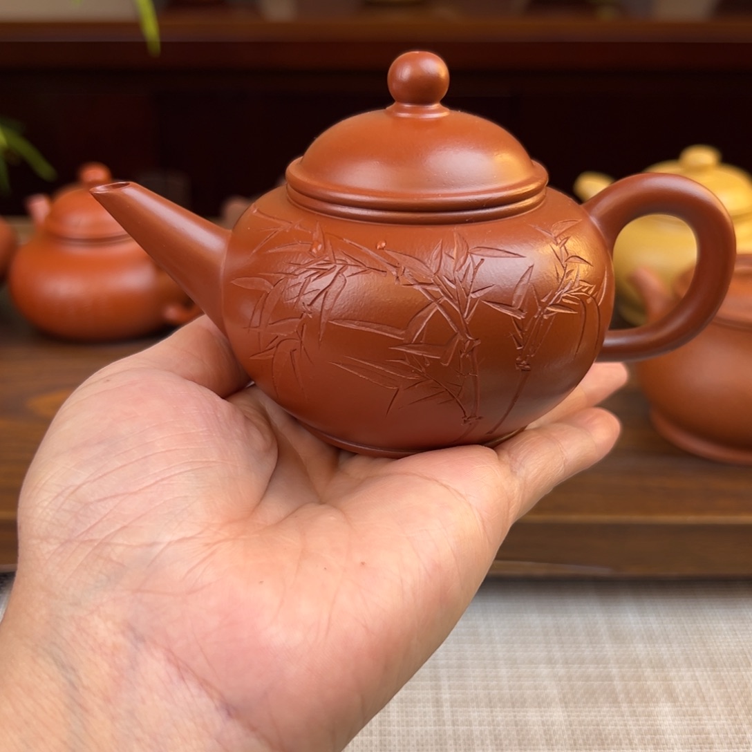 宁***远紫砂茶壶朱泥水平全手170cc