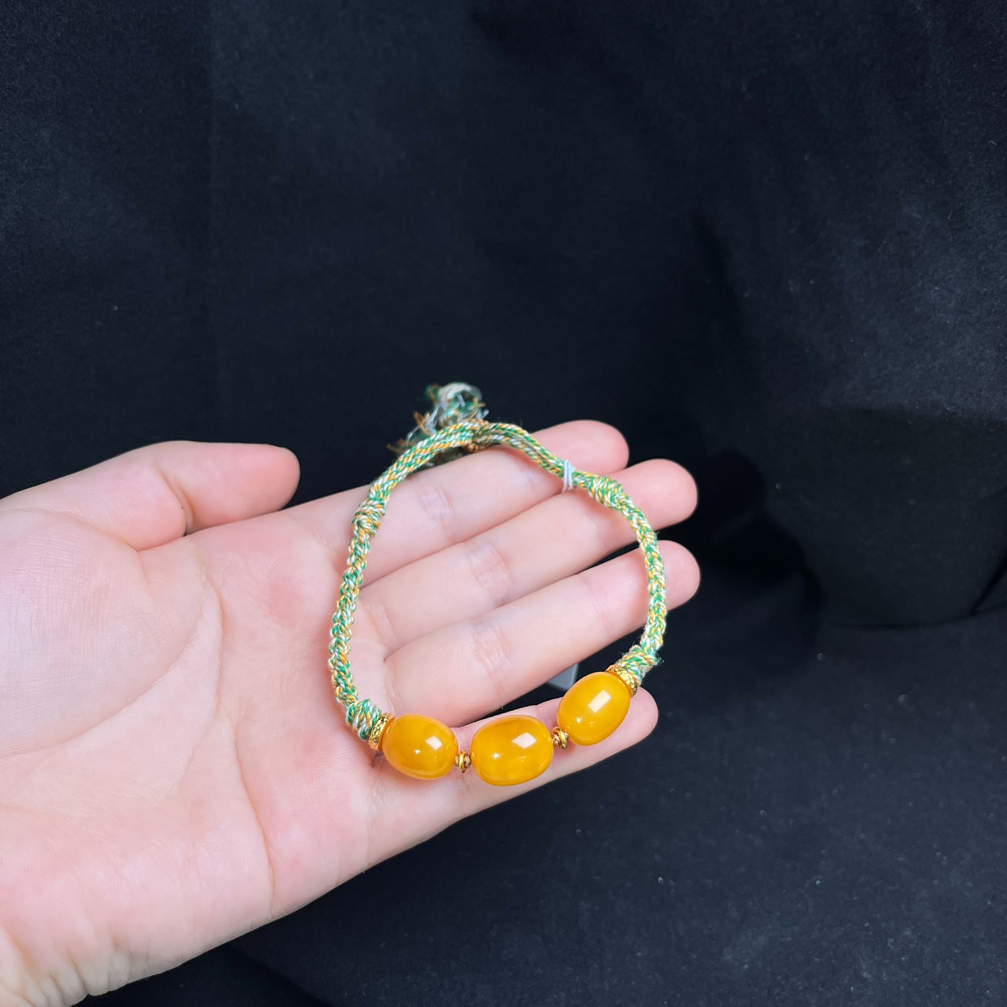 精品11mm+蜜蜡枣珠diy手串时尚百搭