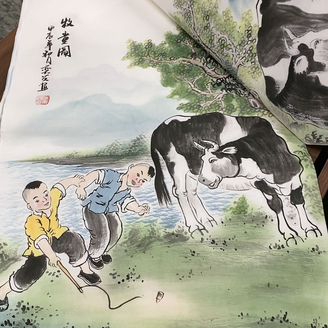 国画国画手绘书法作品