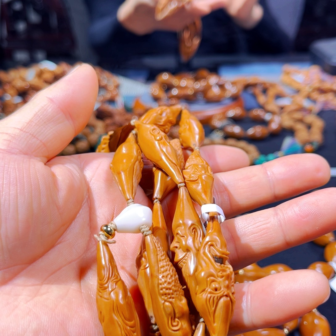 橄榄核手串柳叶十八罗汉