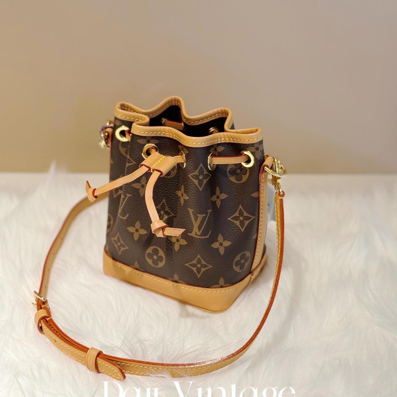 95新 LouisVuitton/路易威登 大吉中古/路易威登老花nano noe斜挎