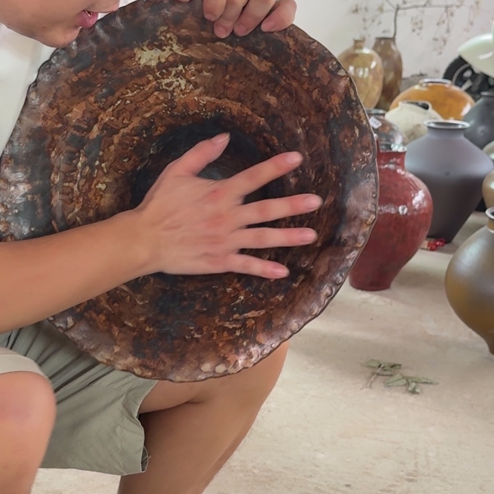 瓷片景德镇手工花器盘泥