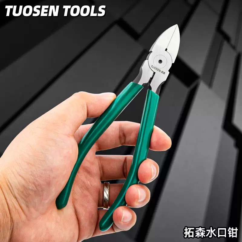 【合欢】拓森手工斜嘴钳水口钳尖嘴钳diy麻绳编织 工具