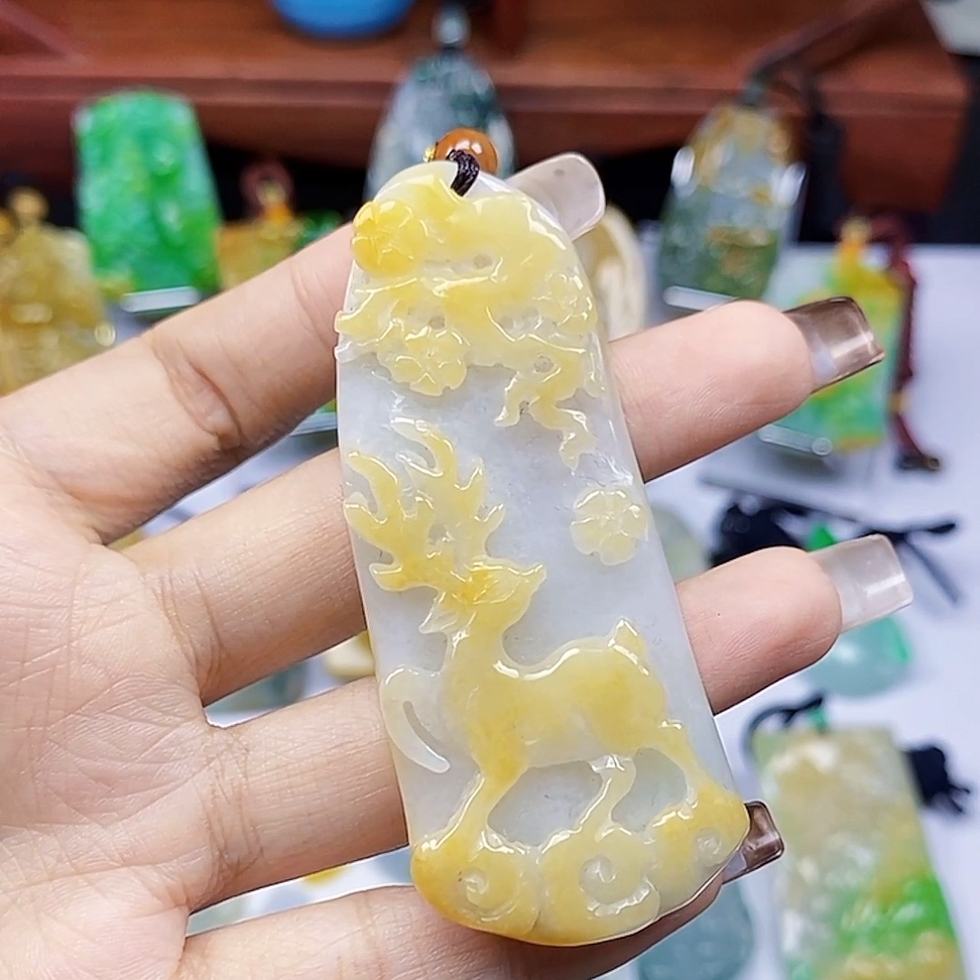 翡翠未镶嵌颈饰天然翡翠Ａ货