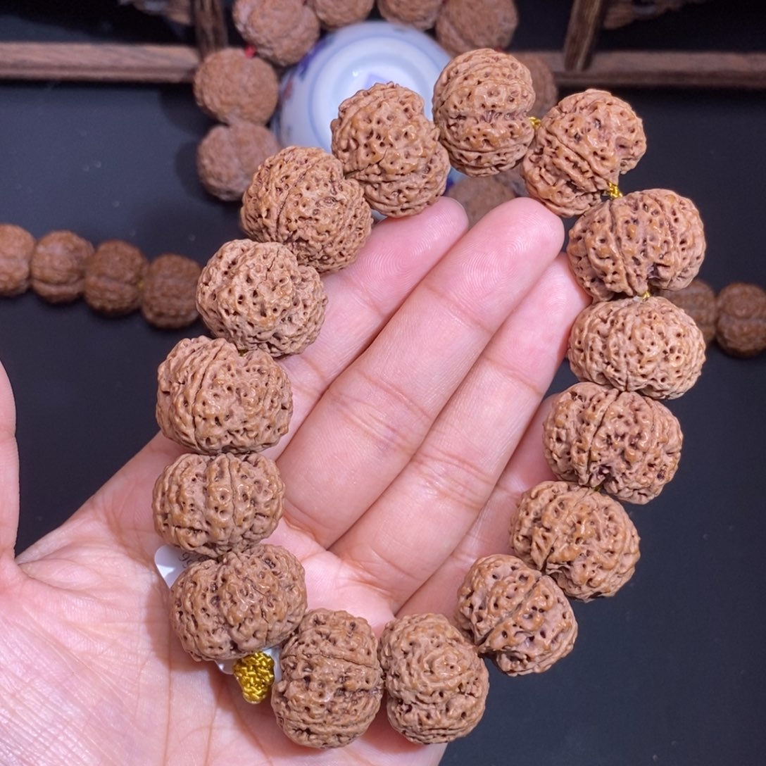 金刚菩提手串六瓣招财针孔24mm