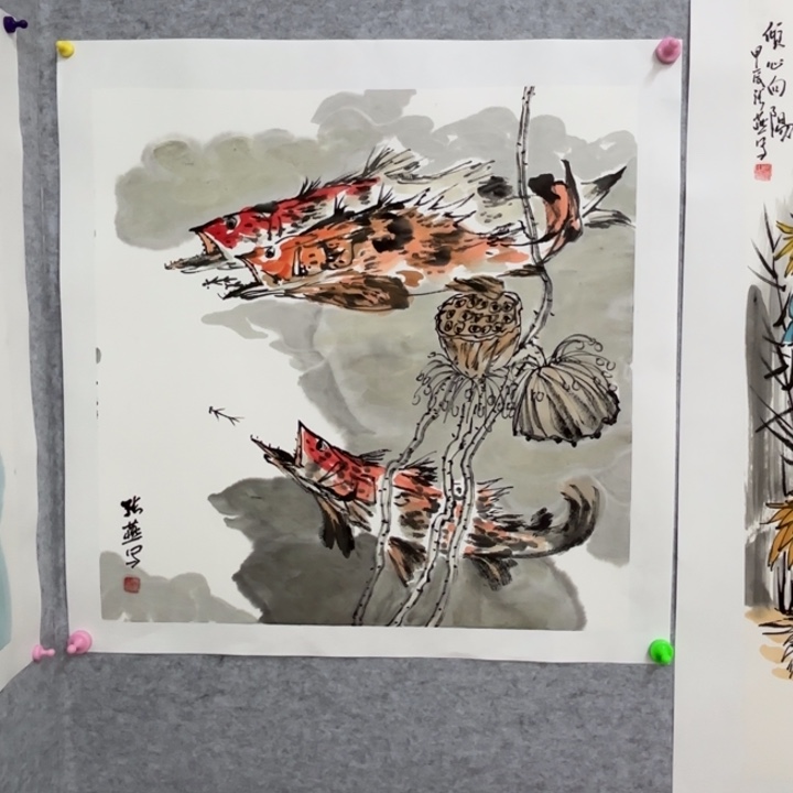 国画花鸟的翅膀和翅膀是一样
