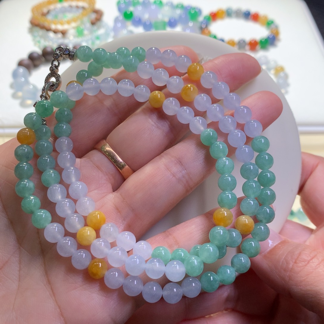 未镶嵌手链翡翠翡翠项链卡6.2