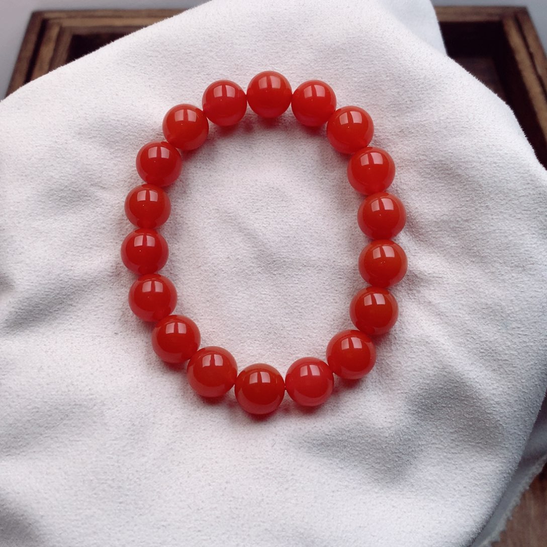 南红玛瑙手串未镶嵌鸡*酒