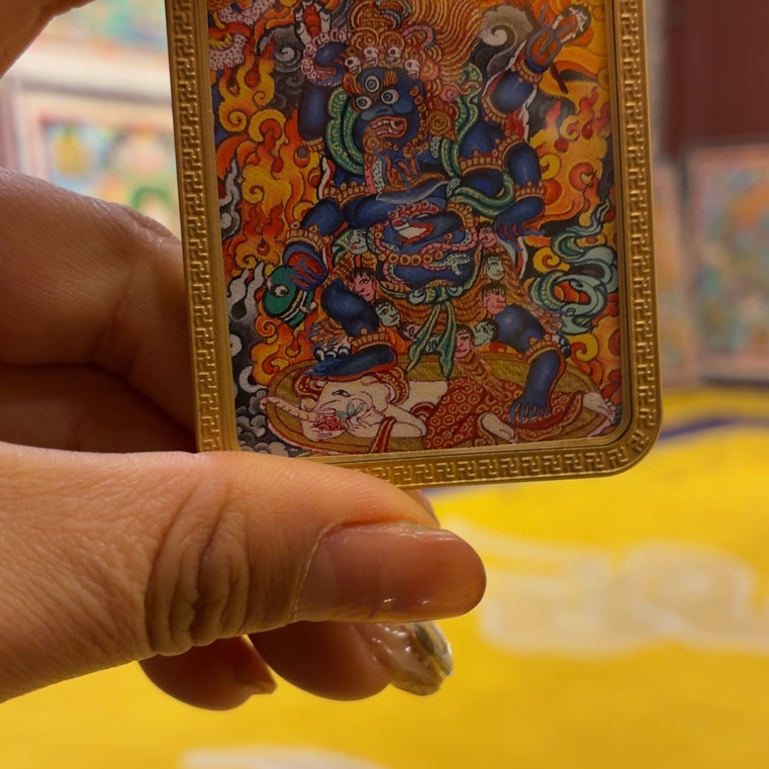 吊坠彩唐大黑天小卡