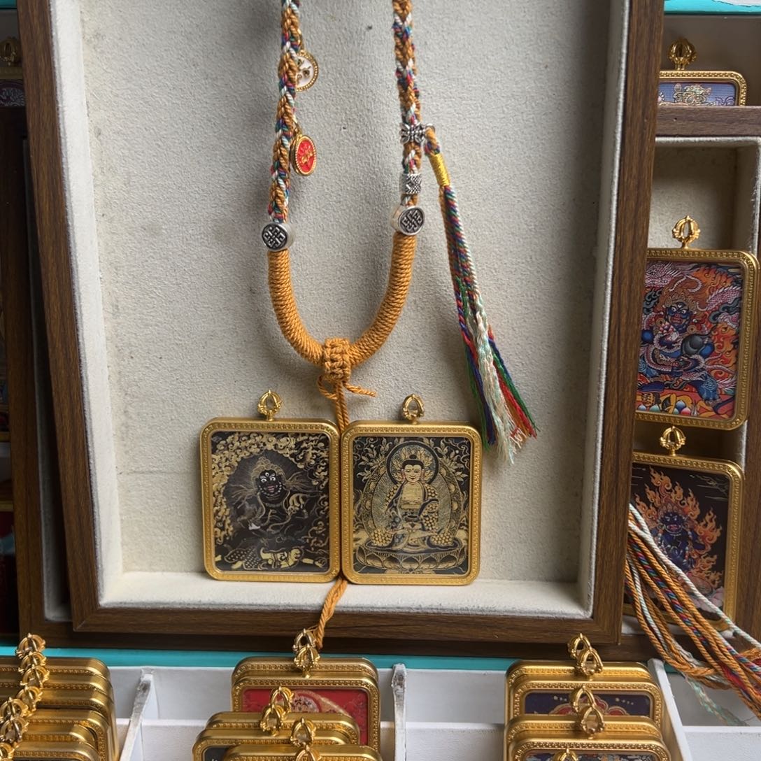 牛***牛吊坠双面定制 黑老爷 阿弥