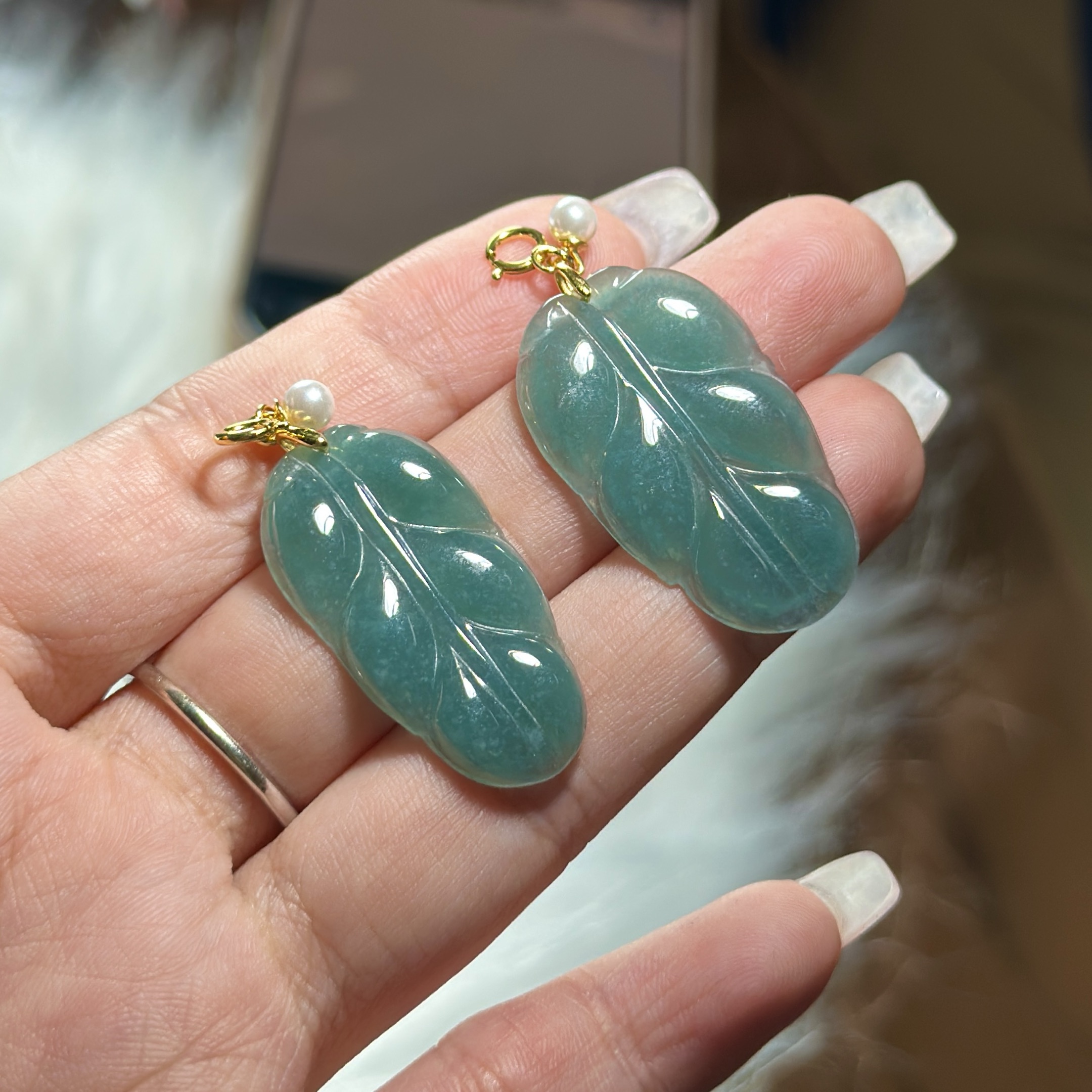 【CH】翡翠叶子吊坠（多样性发其一）