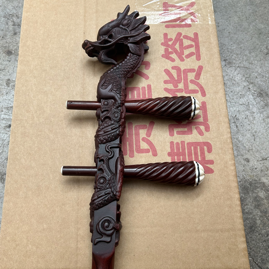 非洲小叶紫檀龙头二胡琴杆二胡二泉通用。