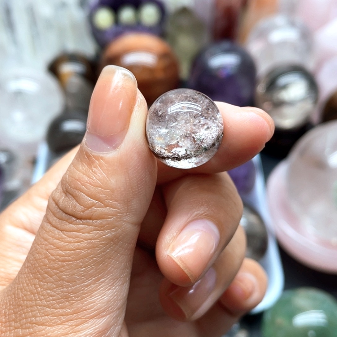 珠宝半成品未镶嵌水晶45卡17mm