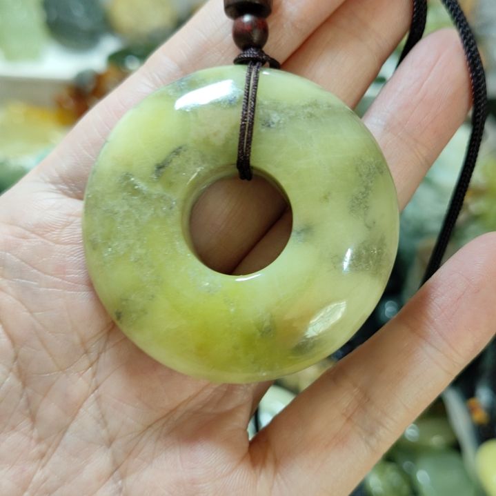 岫玉平安扣未镶嵌