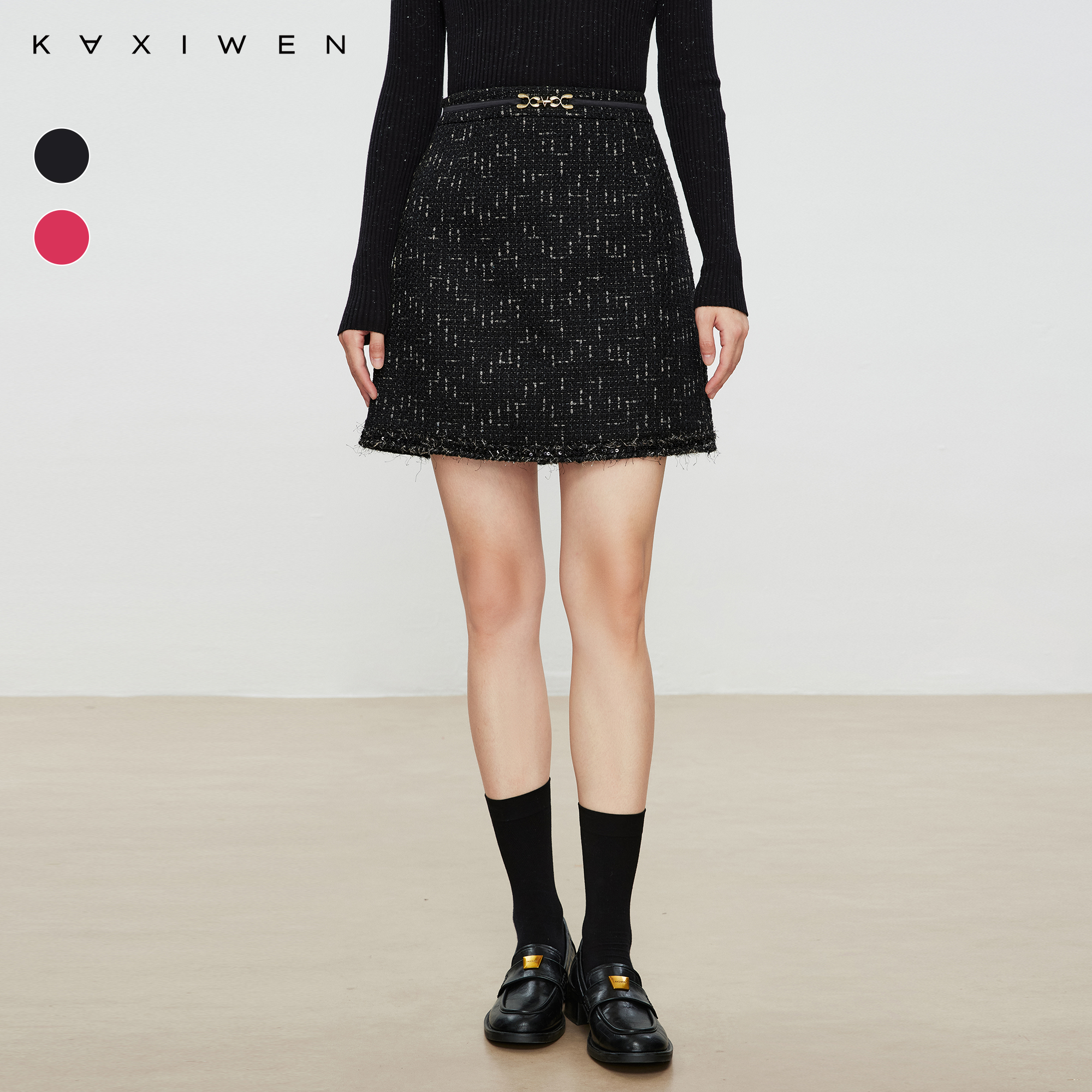 【达人专属】精致金属装饰半裙X09BQS8130