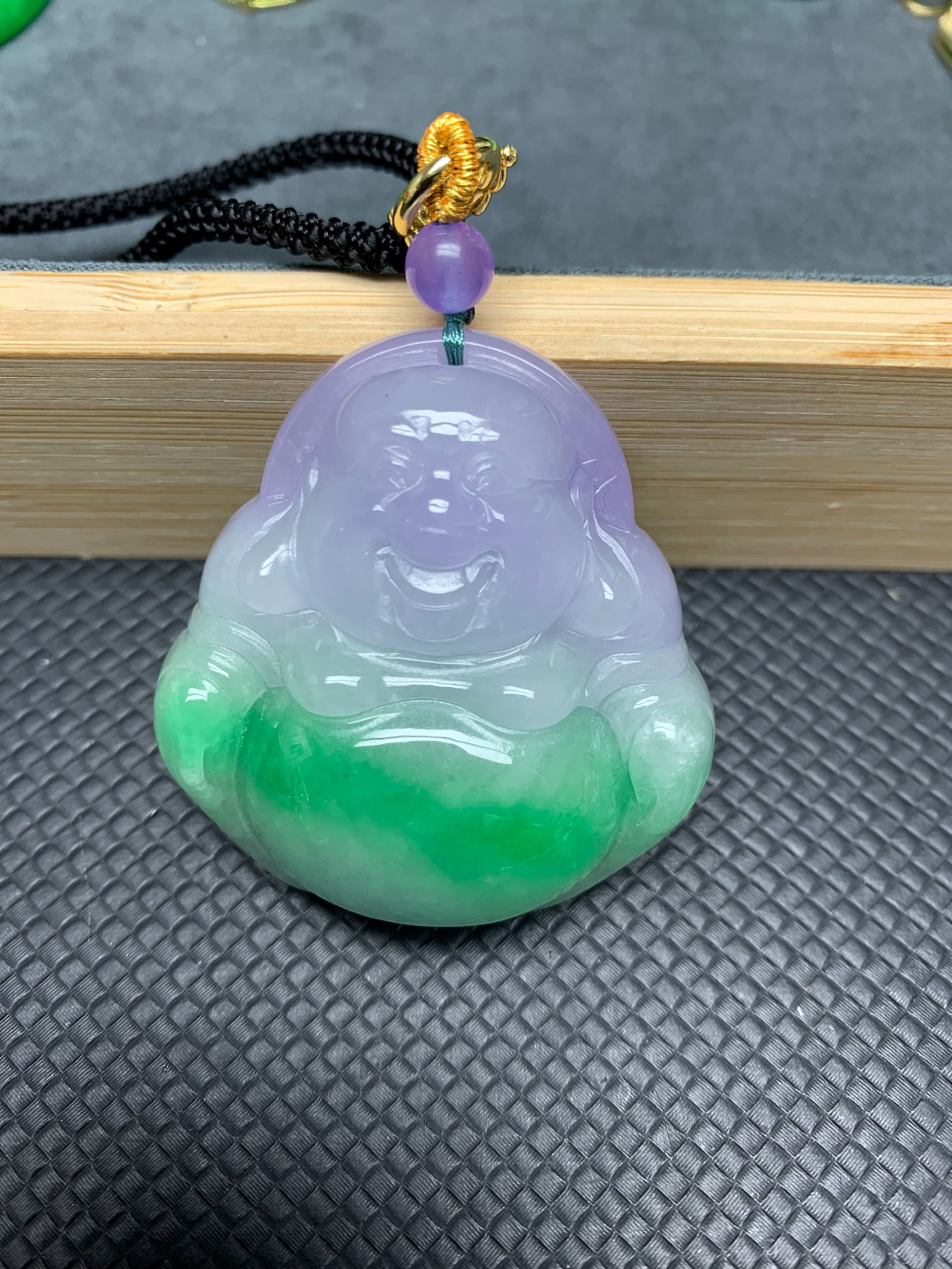 高定春彩大佛公吊坠女款