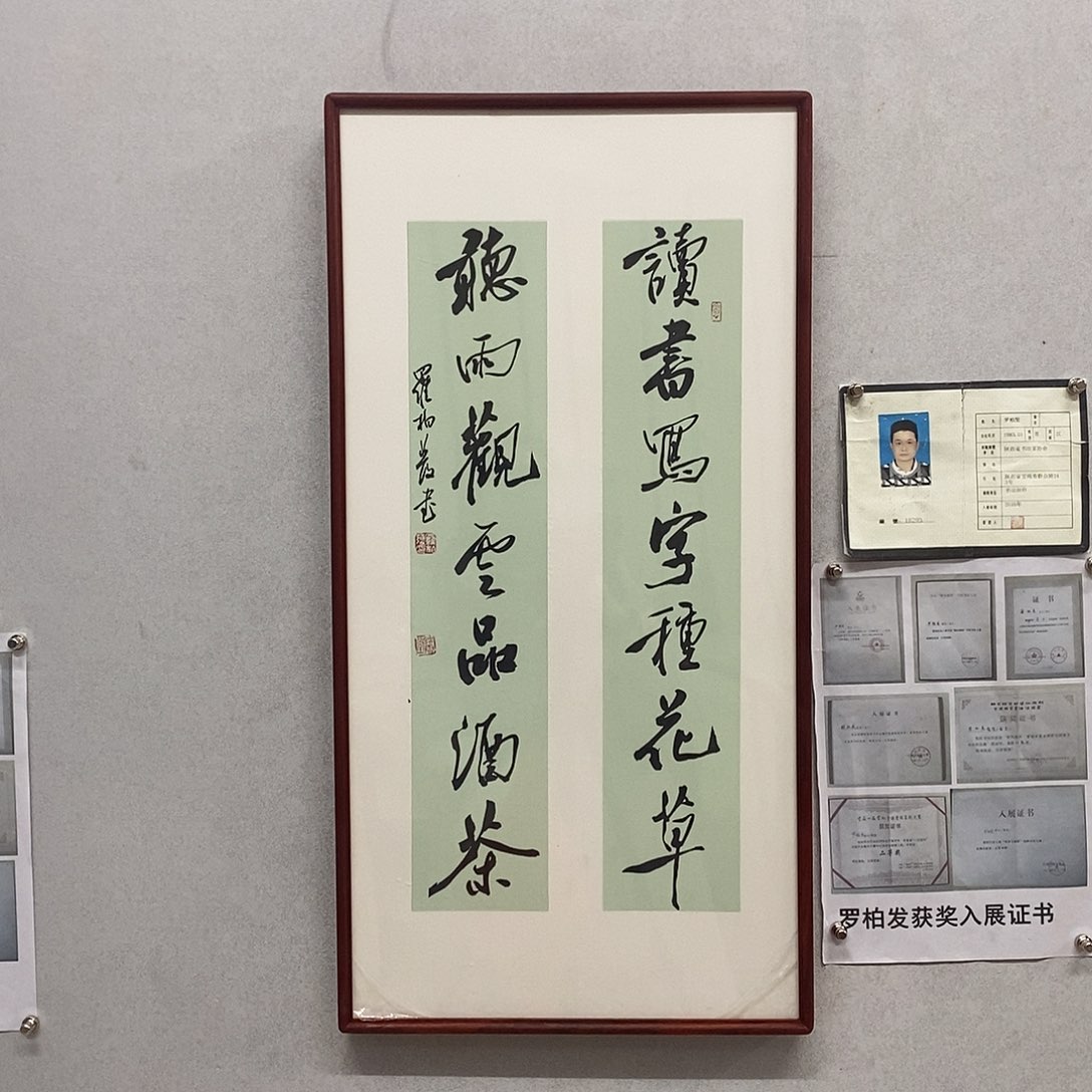 书法罗柏发书法读书