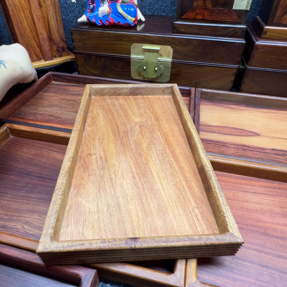 木缅花茶盘32×18×3