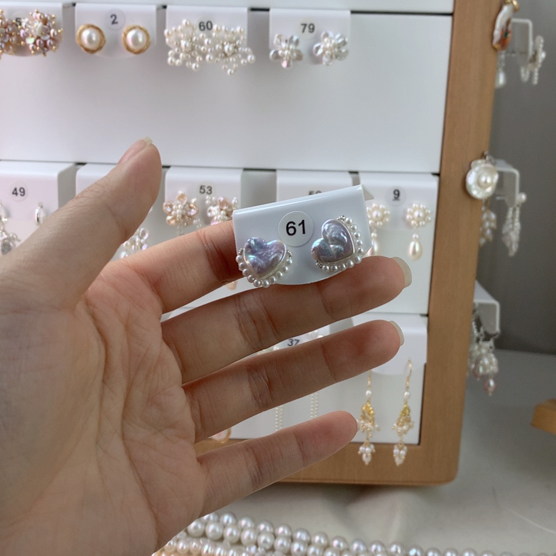 未镶嵌耳饰淡水珍珠