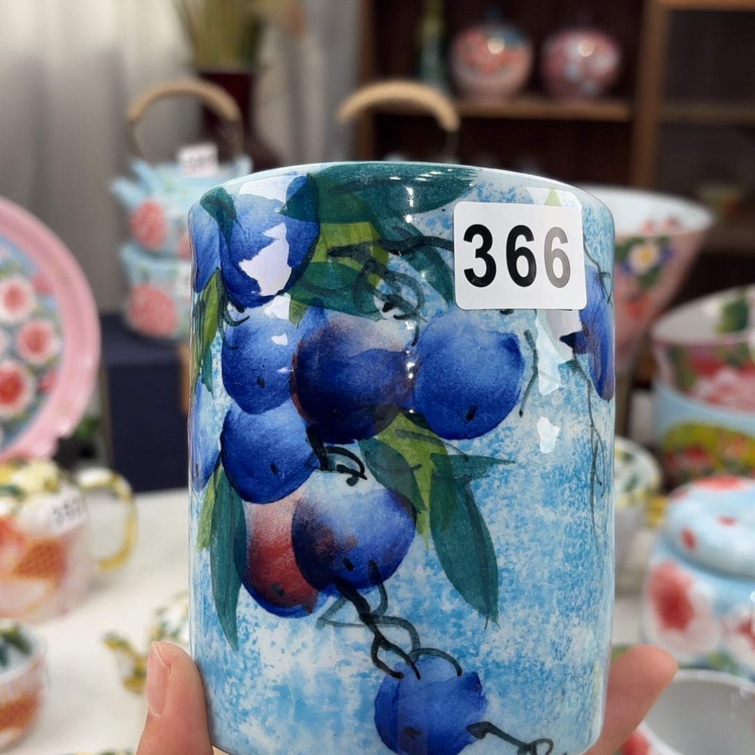 瓷片景德镇手绘高温釉下彩陶瓷茶具