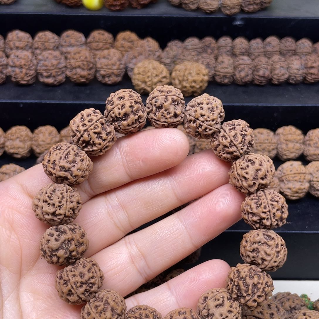 金刚菩提手串18mm老五星蜂窝