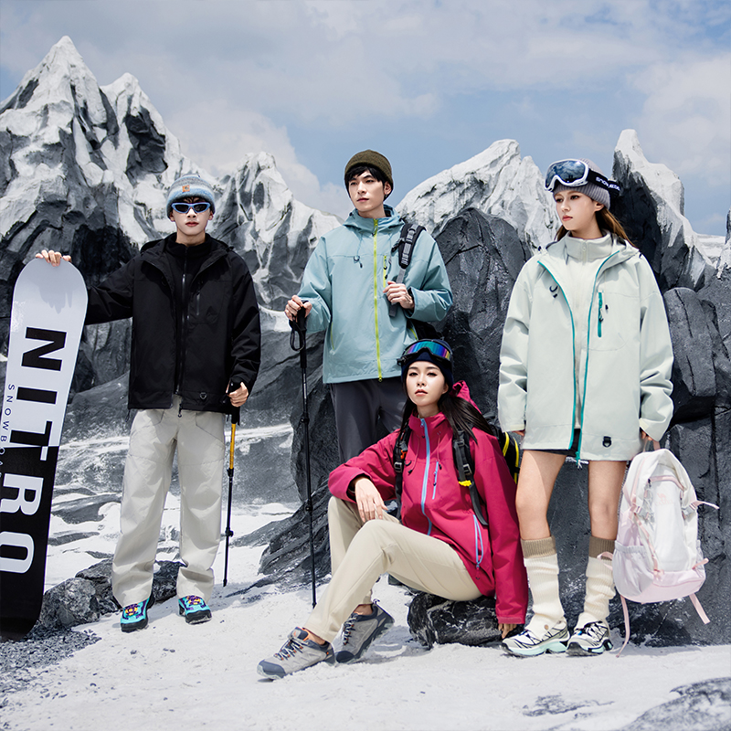 【可拆卸内胆】秋冬三合一两件套防风防水户外登山徒步休闲外套