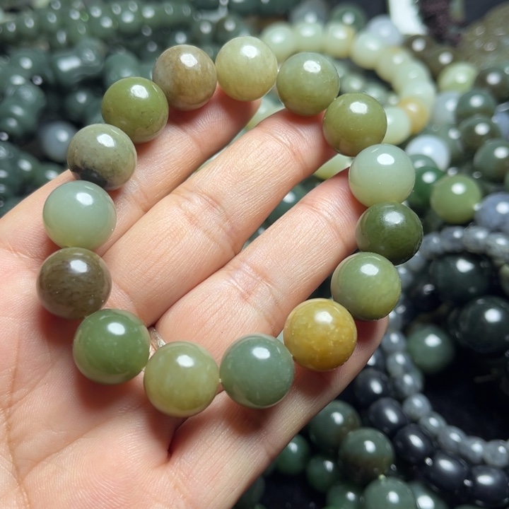 和田玉手串未镶嵌14