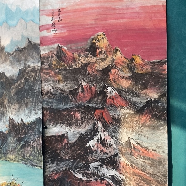 用***3国画四尺山水作品