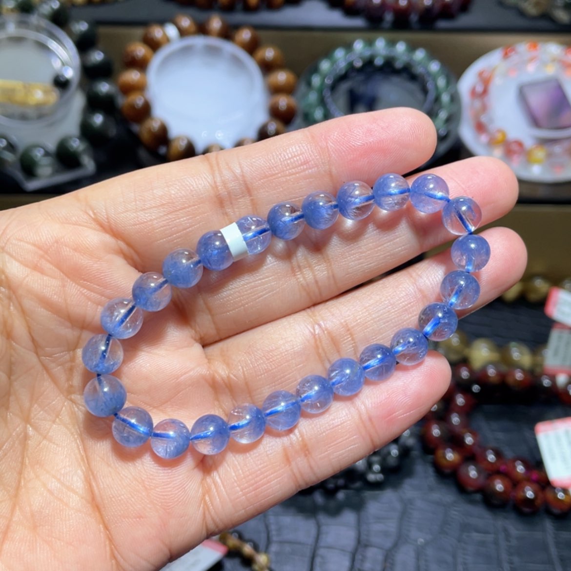 【闪购商品】水晶手串未镶嵌蓝发晶手串