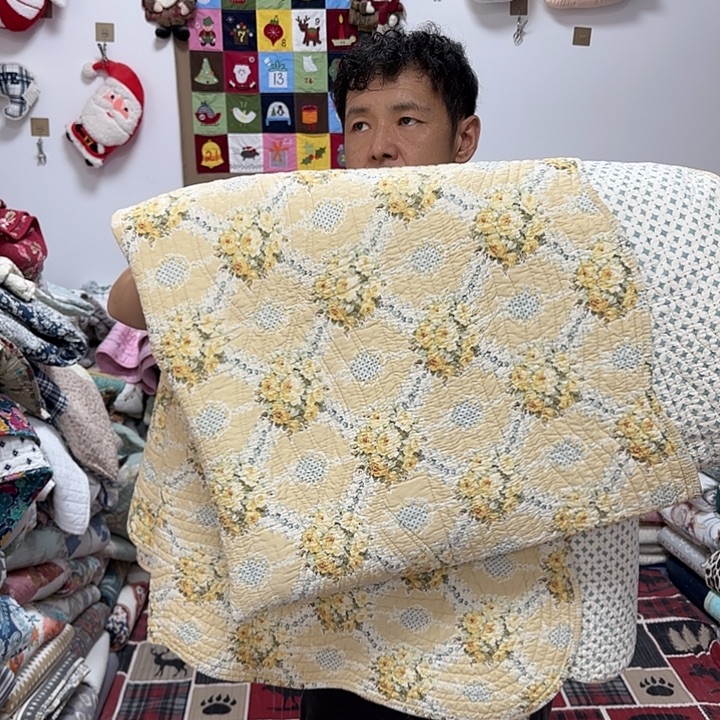米***修棉花全棉床盖微瑕230*240