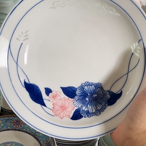 碗8寸手绘深窝盘一个正价