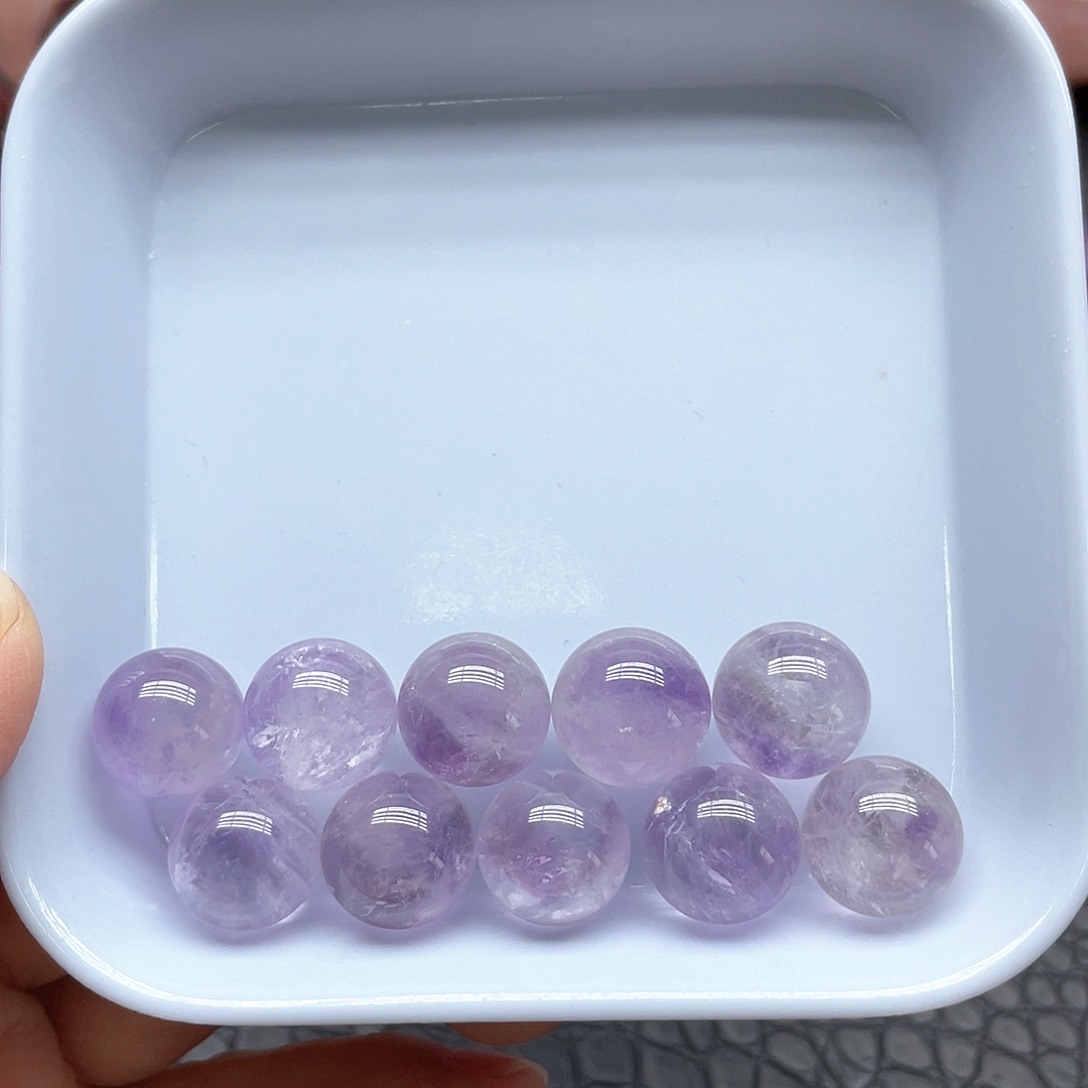 s***王未镶嵌珠宝半成品水晶48紫水晶