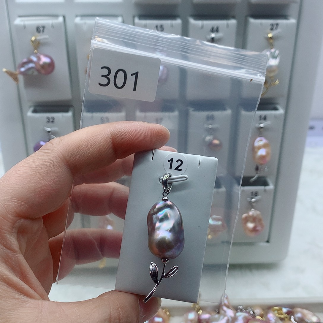淡水珍珠吊坠(不含链)合金