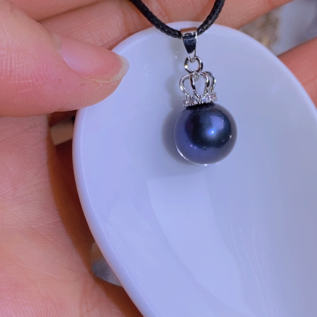 银S925镶嵌天然淡水珍珠淡水珍珠