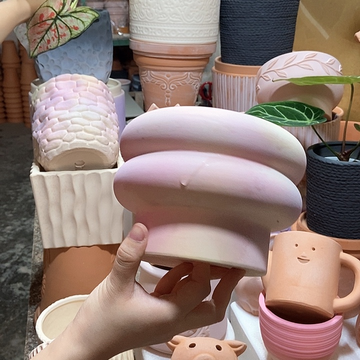 17×12炫彩甜甜圈 粗陶1个