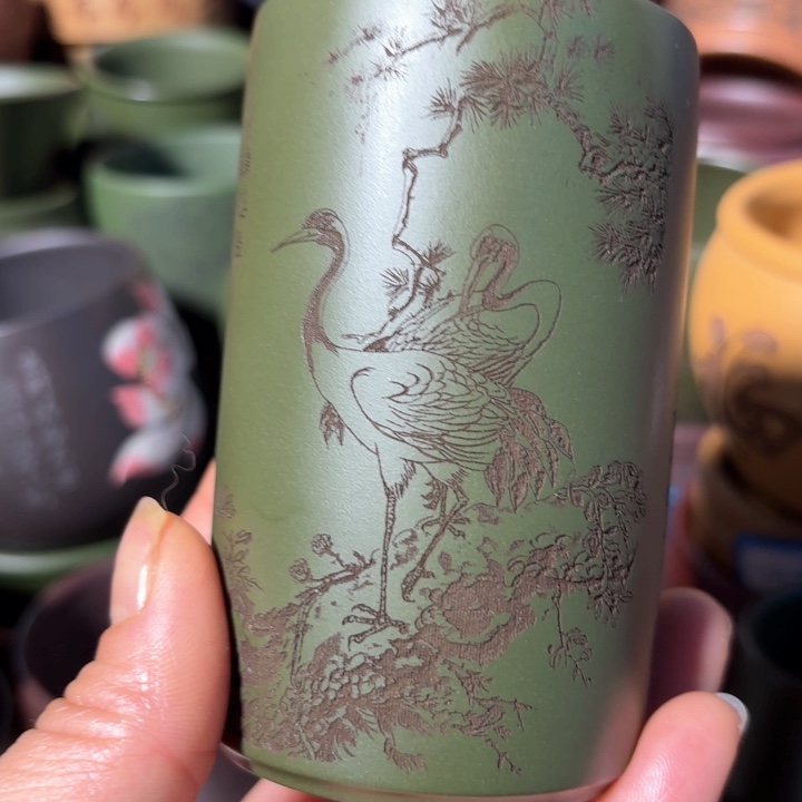 紫砂茶杯紫砂福利主人杯福利放漏