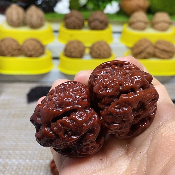 文玩核桃把件二**茶蛤蟆