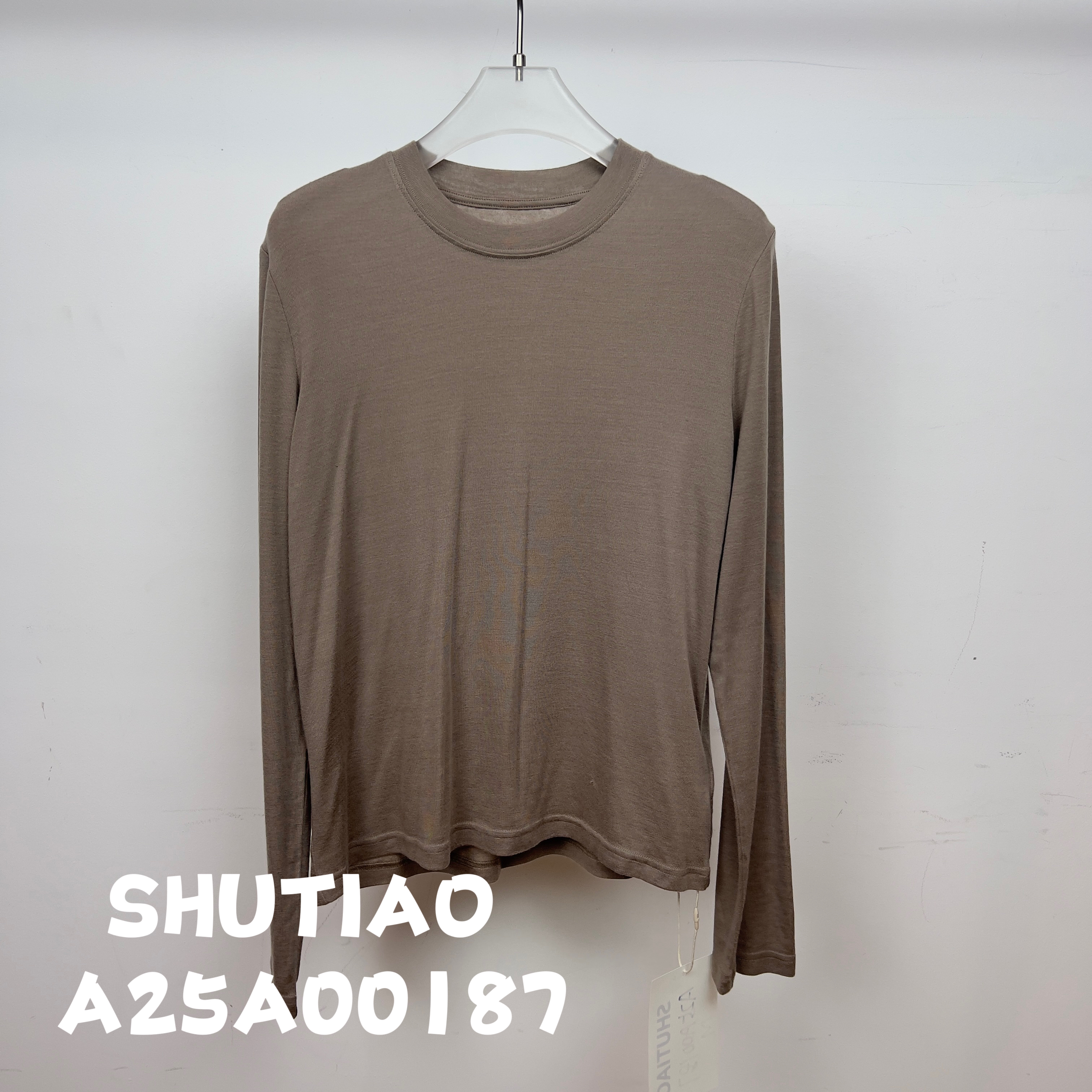 【SHUTIAO】2024秋冬：新款小众设计款T恤A25A00187