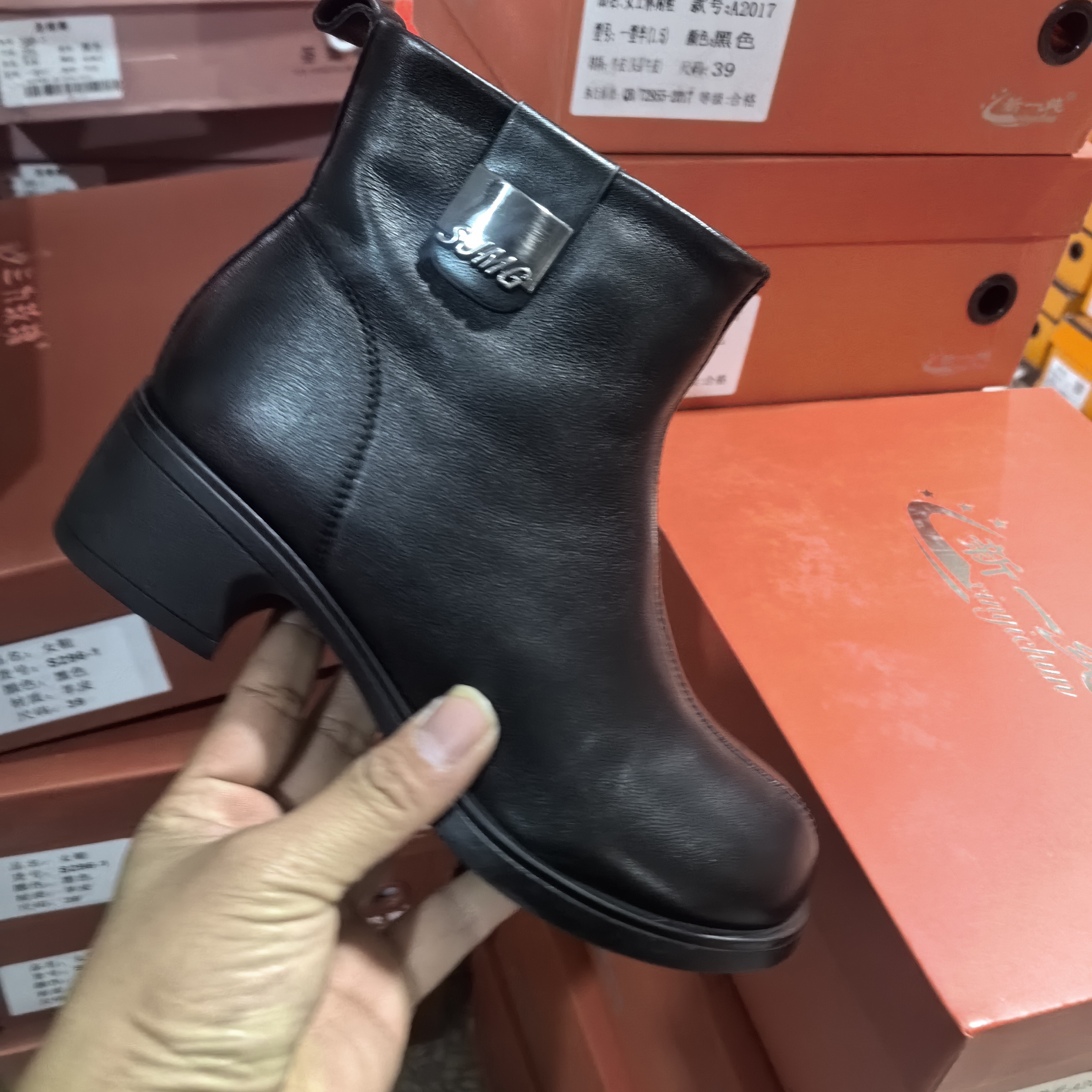 头从羊皮2961百搭超软瘦瘦靴
