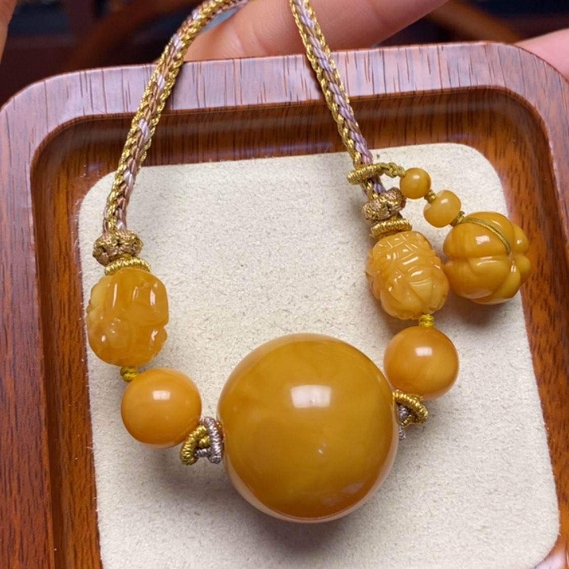 【闪购商品】蜜蜡颈饰未镶嵌项链