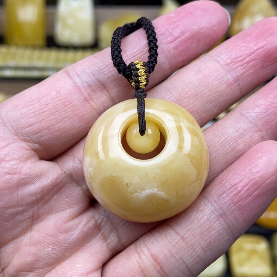 琥珀裸石未镶嵌琥珀蜜蜡