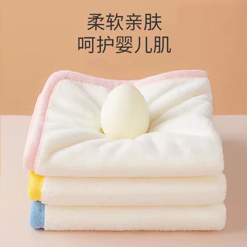 (到手8条)加厚短绒吸水方巾带挂绳