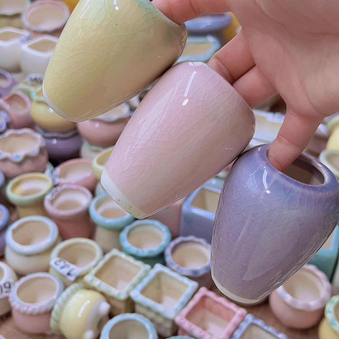 红陶陶瓷花盆当场满12包邮发货