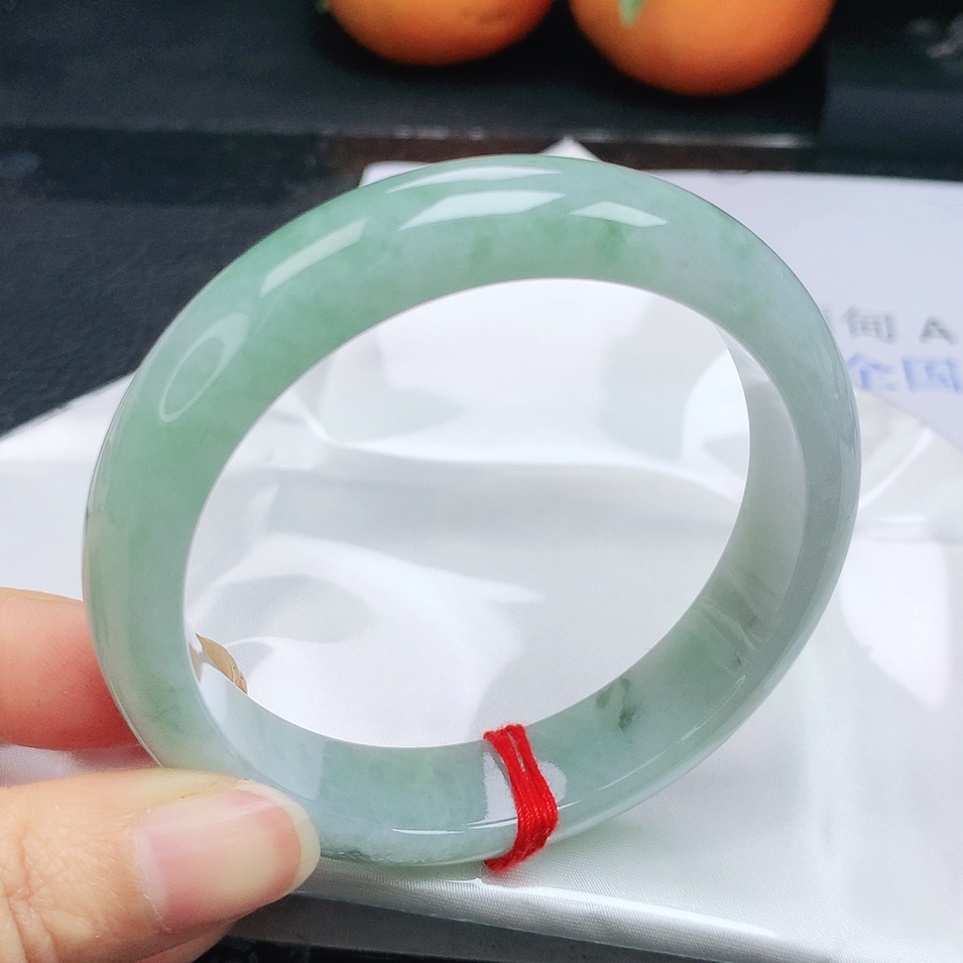 翡翠手镯未镶嵌彩**果正6160