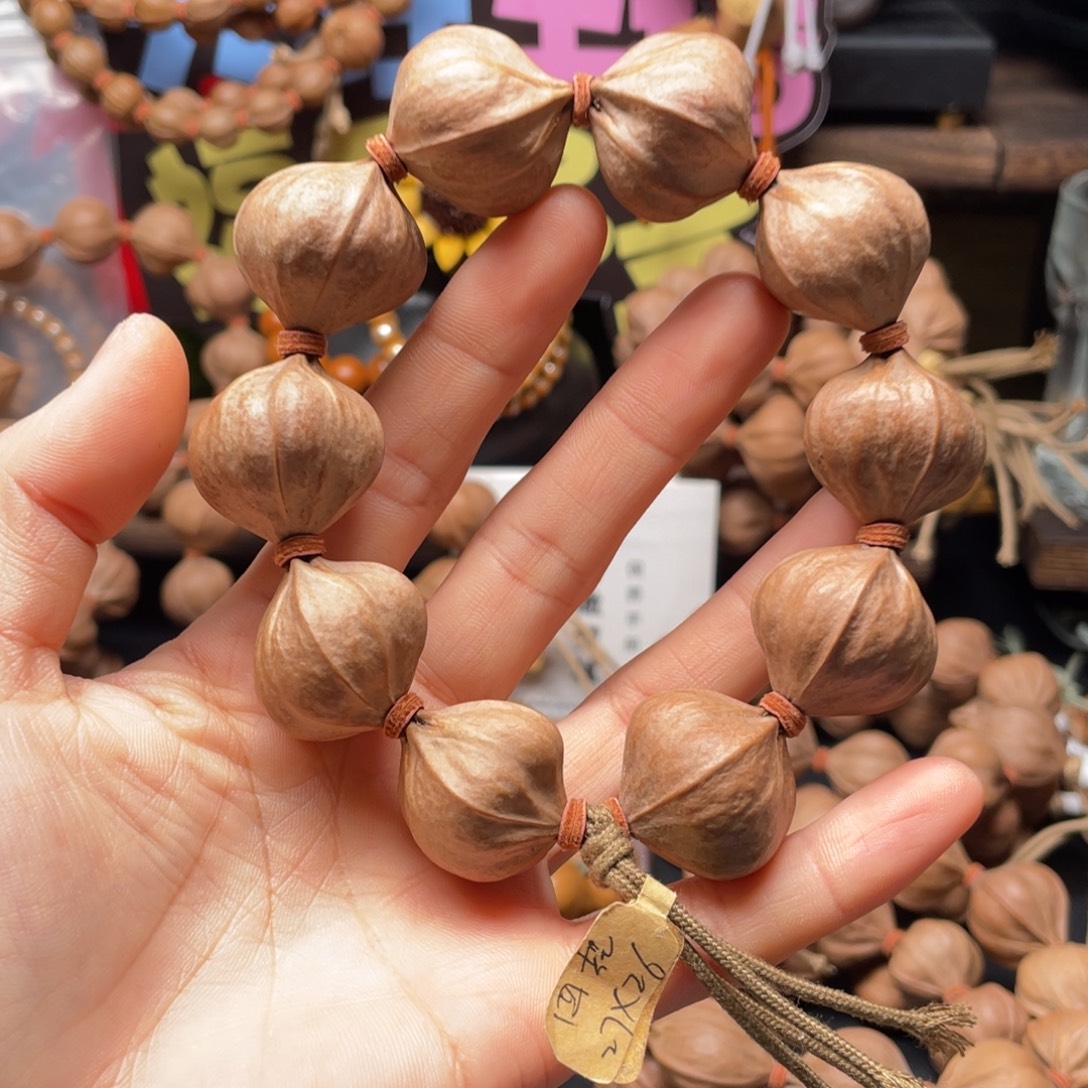 鲅***花橄榄核吊坠2726四花铁核
