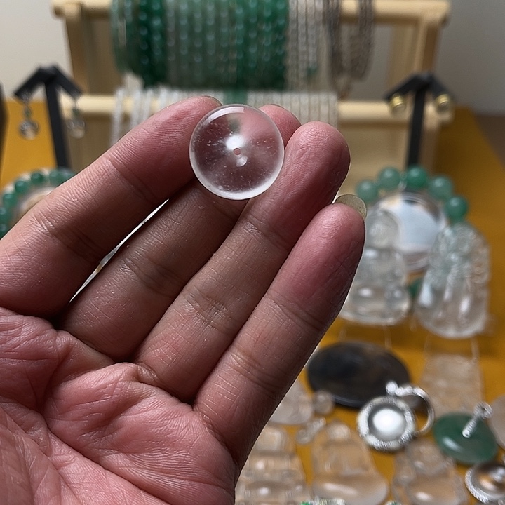 石英质玉平安扣未镶嵌