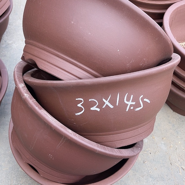紫砂花盆  100-4。 32-14.5